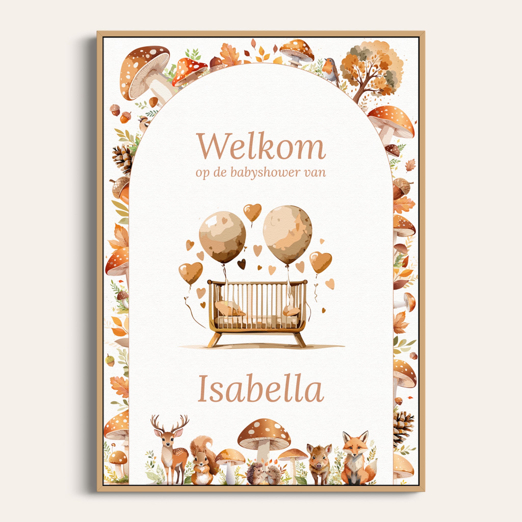 Welkomstposter - Bosdieren