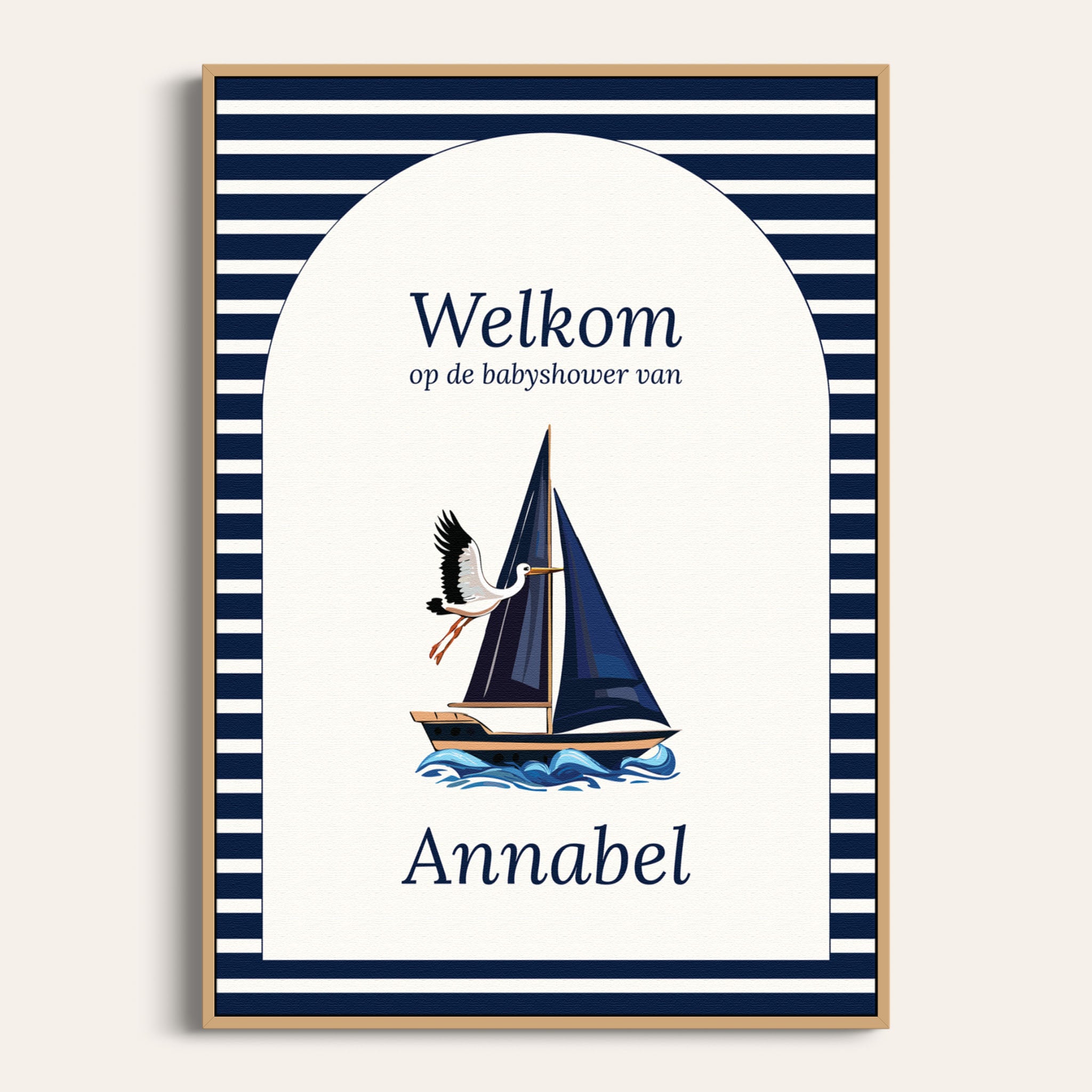 Welkomstposter - Navy Blue