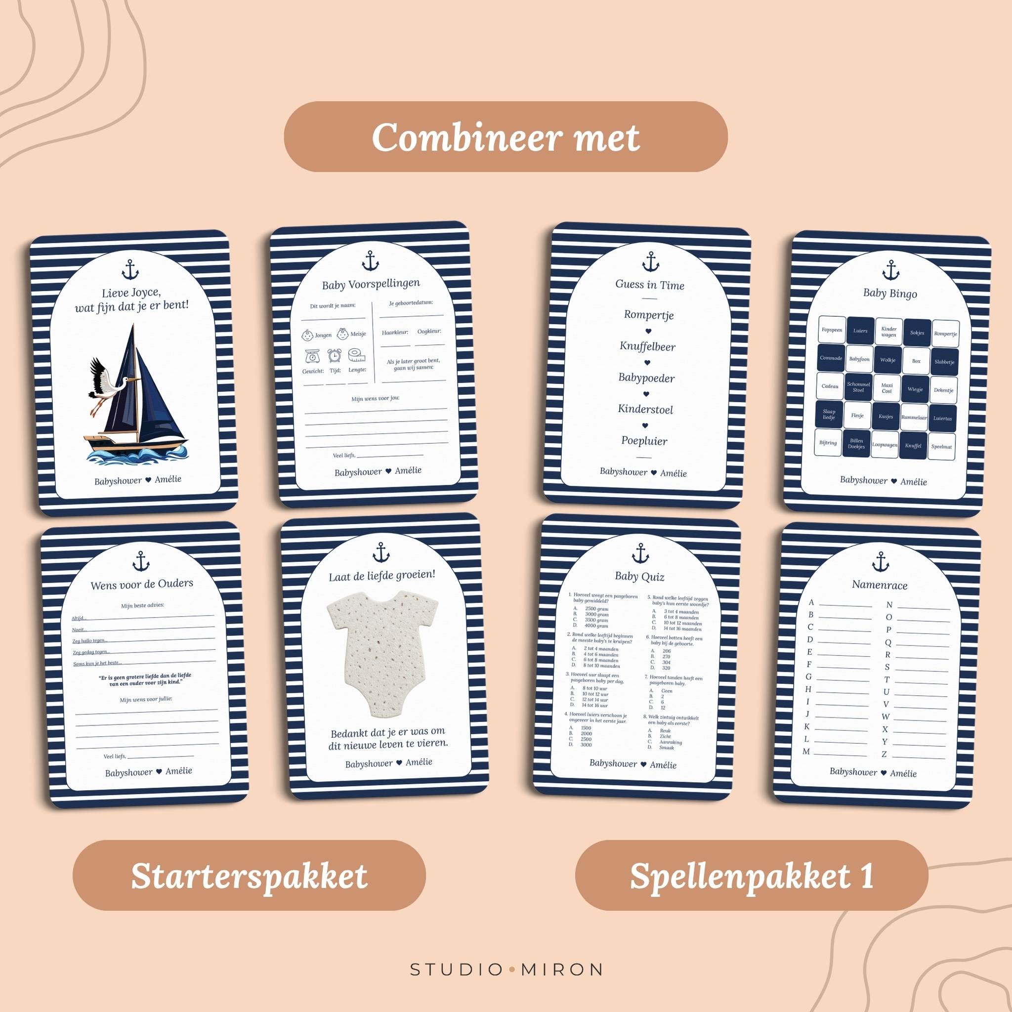 Spellenpakket 2 | Navy Blue