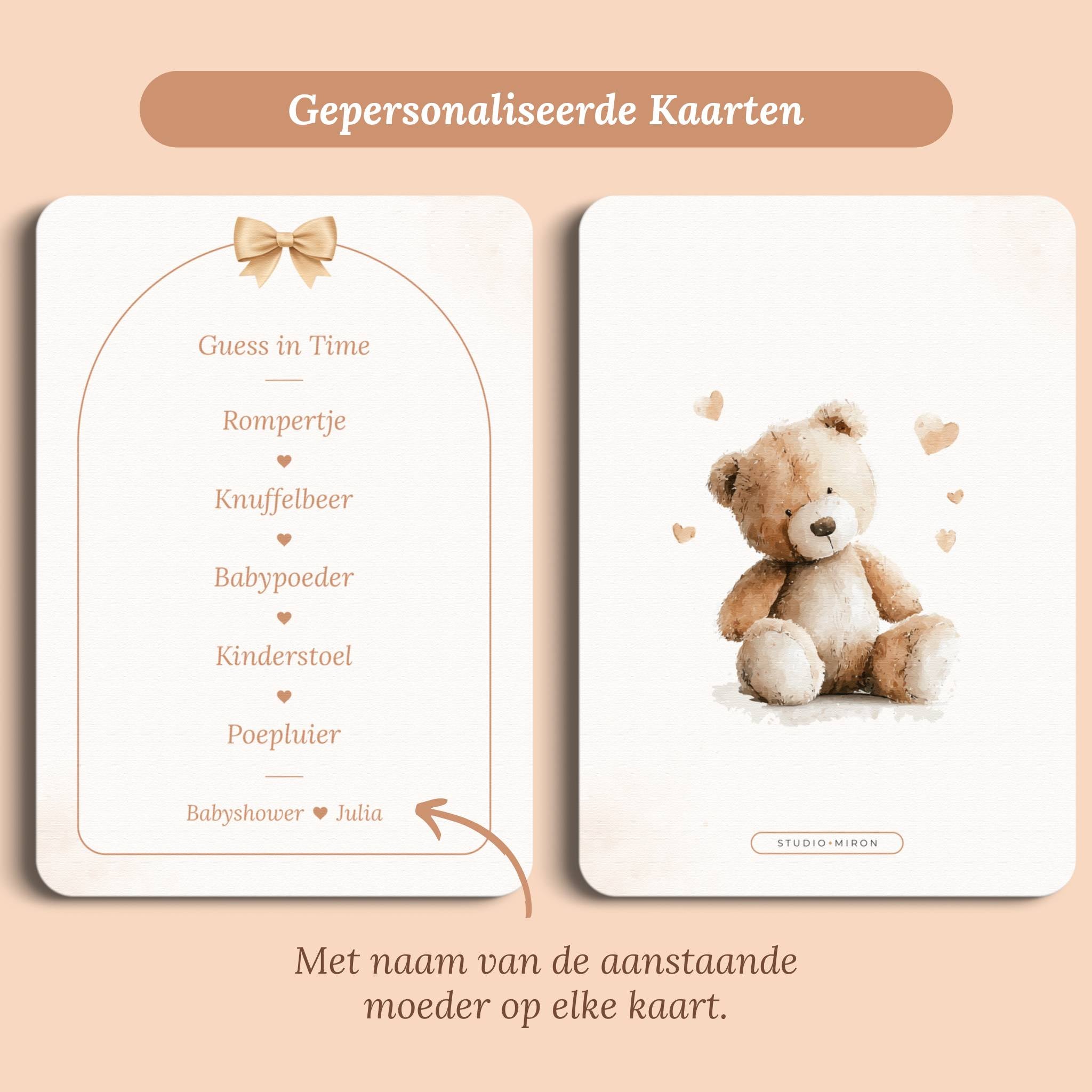 Baby Shower Game – Guess in Time | Boho Bow