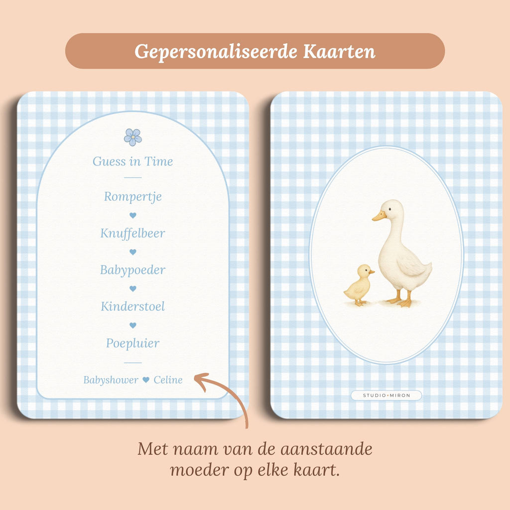 Guess in Time | Gingham Blauw