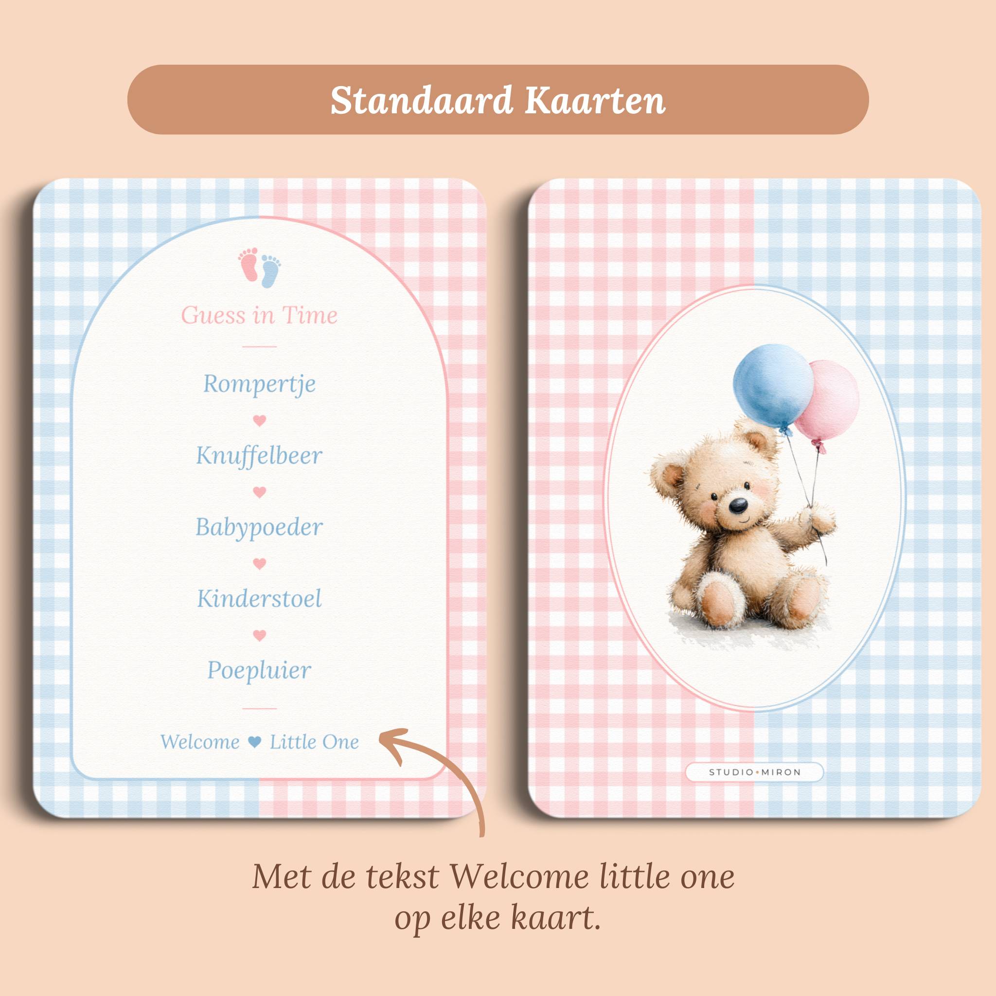 Guess in Time | Gingham Roze-Blauw