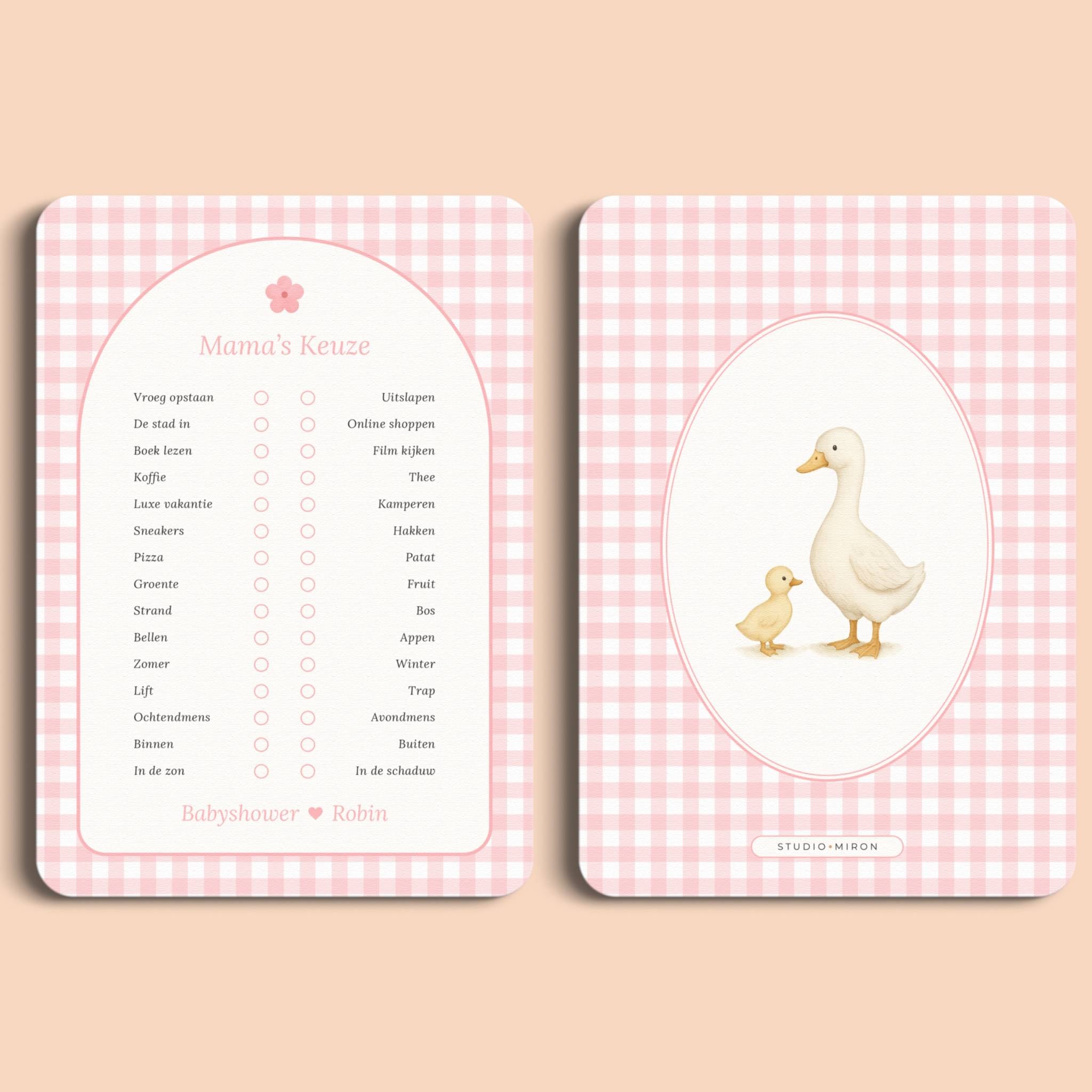 Mama's Keuze | Gingham Roze