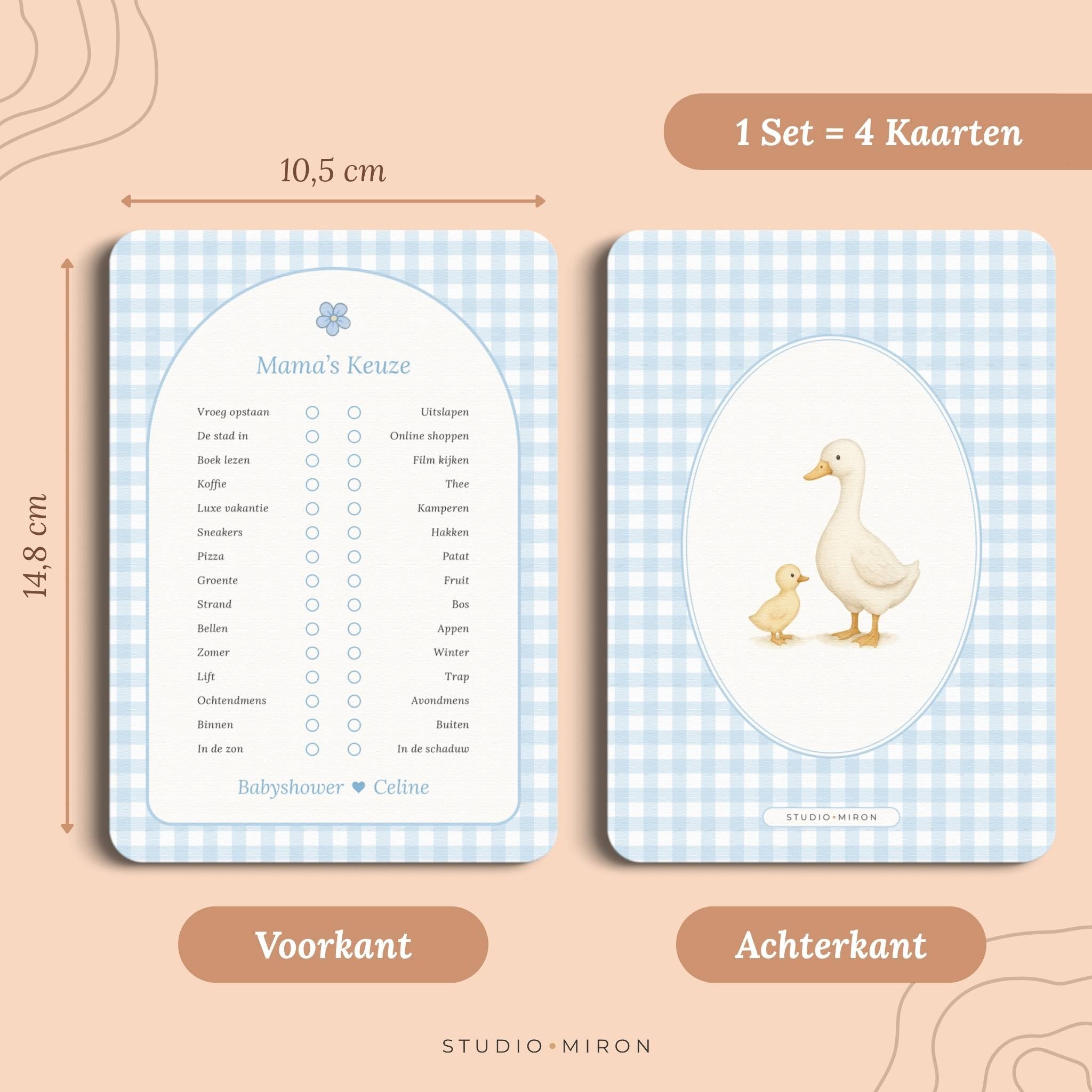 Spellenpakket 2 | Gingham Blauw